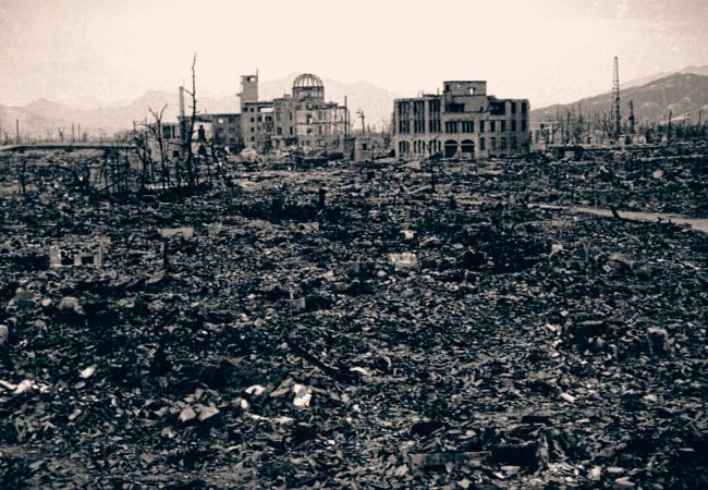 Hiroshima, après l'explosion de la bombe atomique