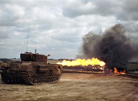 Le “Crocodile”, ou char lance-flammes