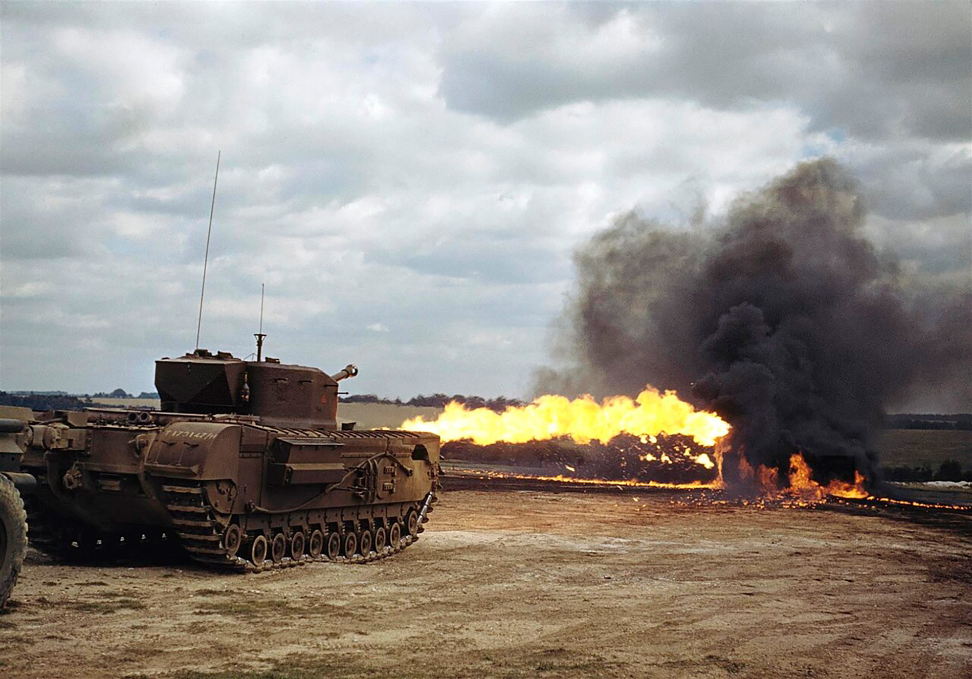 Le “Crocodile”, ou char lance-flammes